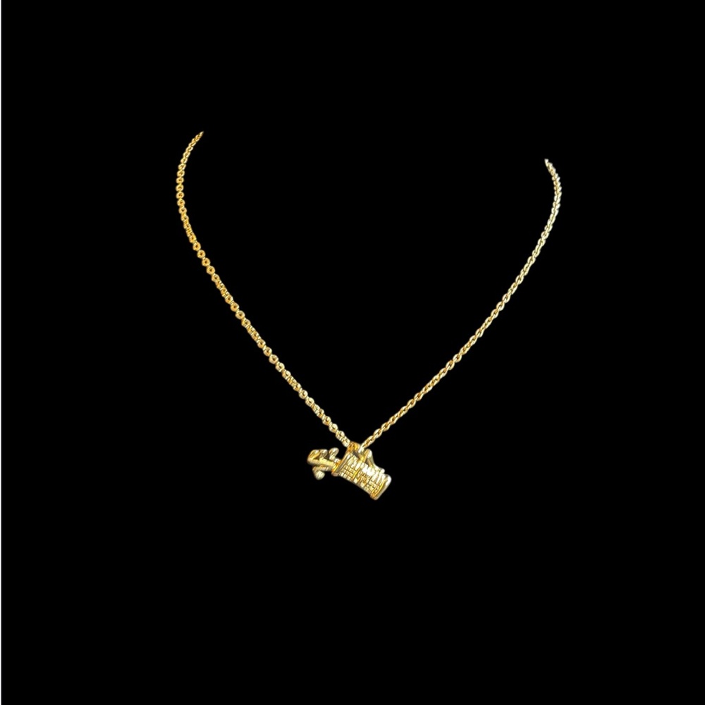 Sale‼️Givenchy Gold Plated Golf  Charm Necklace- Preowned